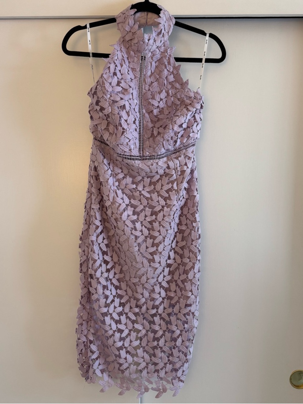 Lace Halter Midi Dress